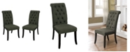 Furniture of America Landon Tufted Upholstered Side Chair (Set of 2)